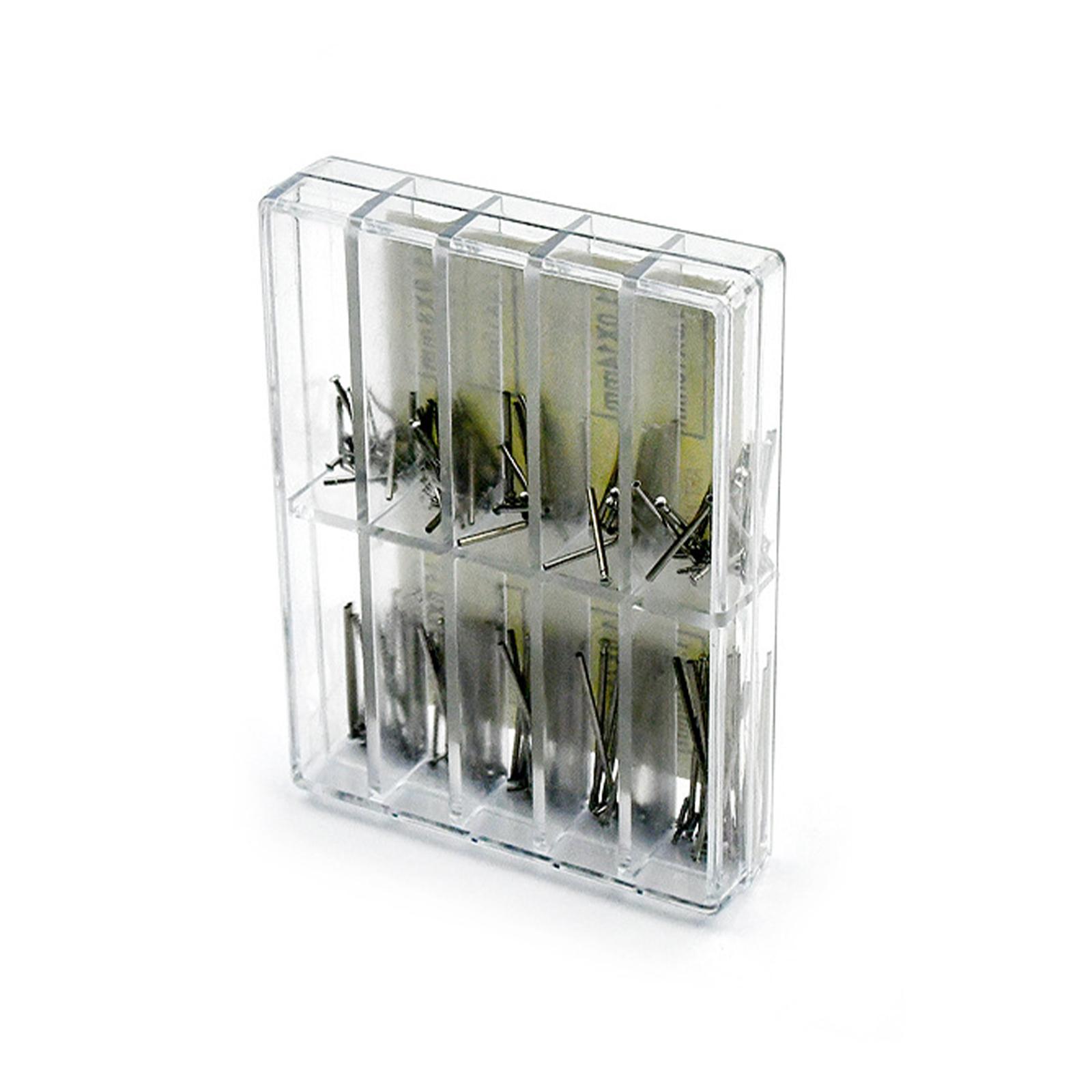 

100pcs Assorted Sizes 8mm-26mm Stainless Steel Watch Band Friction Pins Set for Clasps Burkle Spring Bars Watch Tool Accessories United States