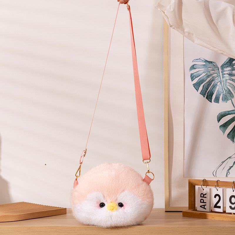 Girlish Heart Penguin Cub Plush Backpack & Crossbody Bag