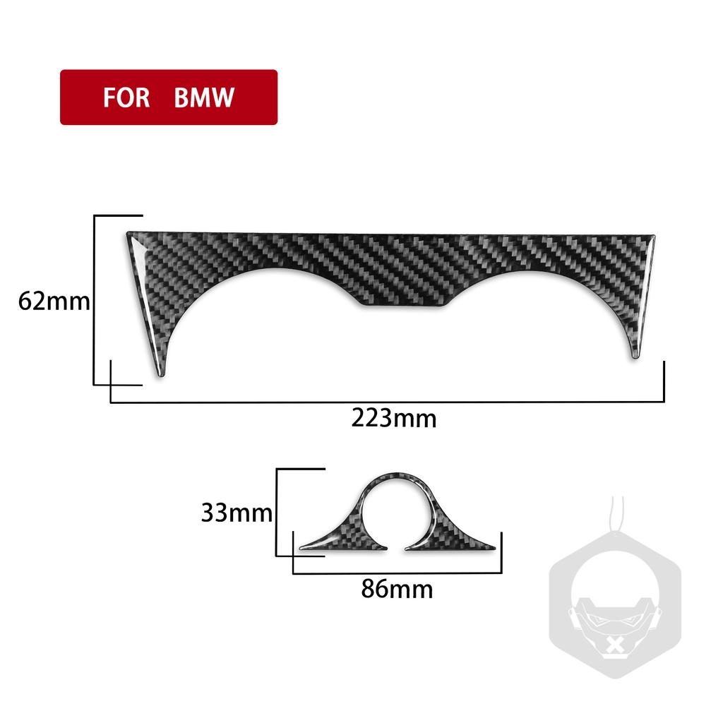 Dsgur6 For BMW X3 F25 2011-2017 X4 F26 2014-2017 Car Water Cup Holder Decorative Sticker Real Carbon Fiber Interior Styling Accessories