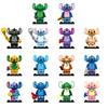 Stitch Cartoon Bausteine Figur Montage Set—Kreatives DIY, Abnehmbar, Kindergeschenk, 14 Stück