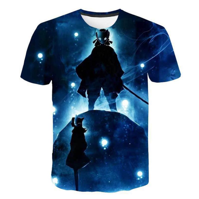 Kids T Shirt Demon Slayer 3d Print Summer Boys T-Shirts Kids Tees Animation T-shirt For Boys Girls Children Clothing Summer Tops