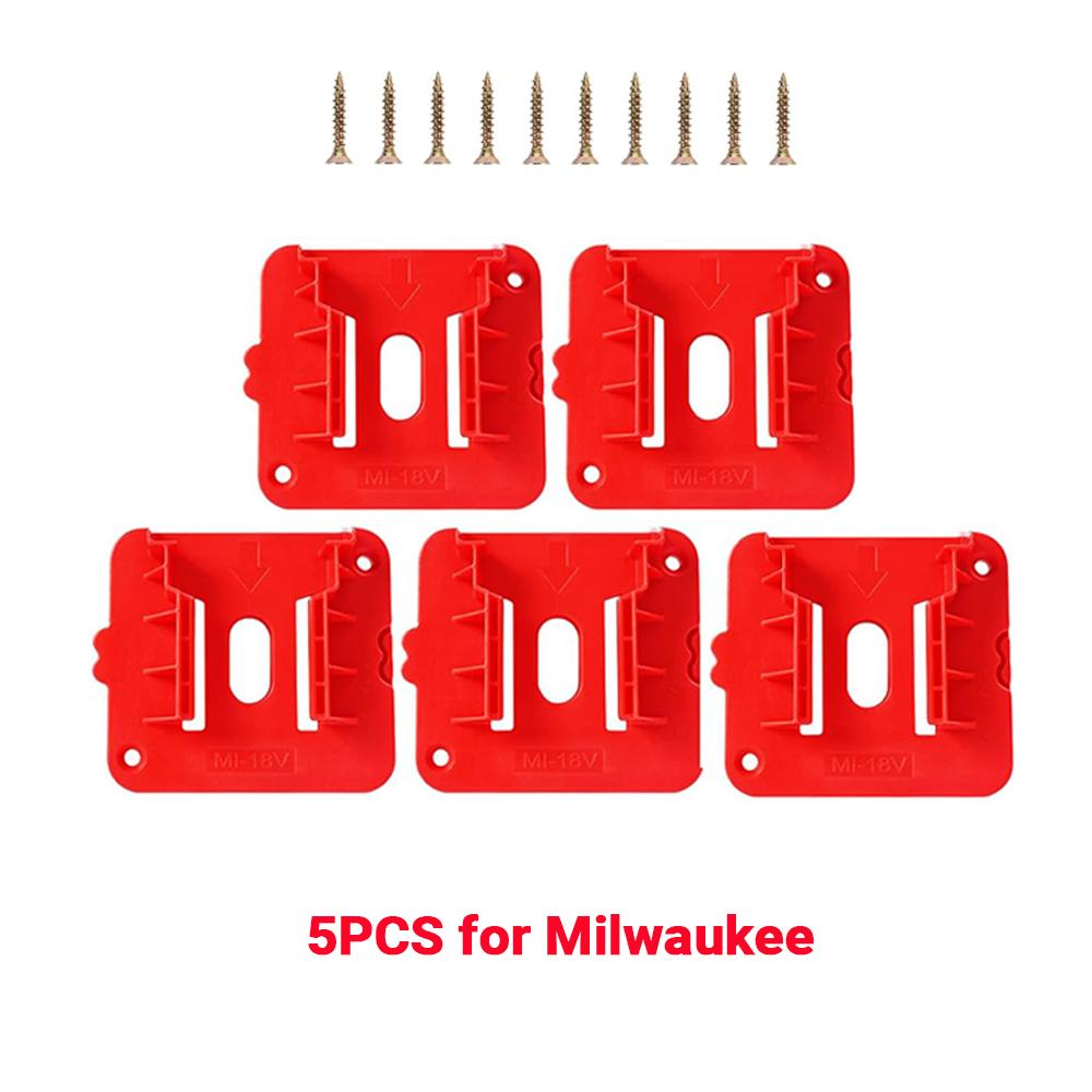 Battery Holder For Milwaukee M&18 18V Lithium Battery Can Be Fixed On The Wall Battery Splice Battery Mount Dock Holder