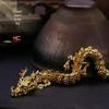 Alloy Five-Claw Golden Dragon Desktop Ornament - Free Shipping