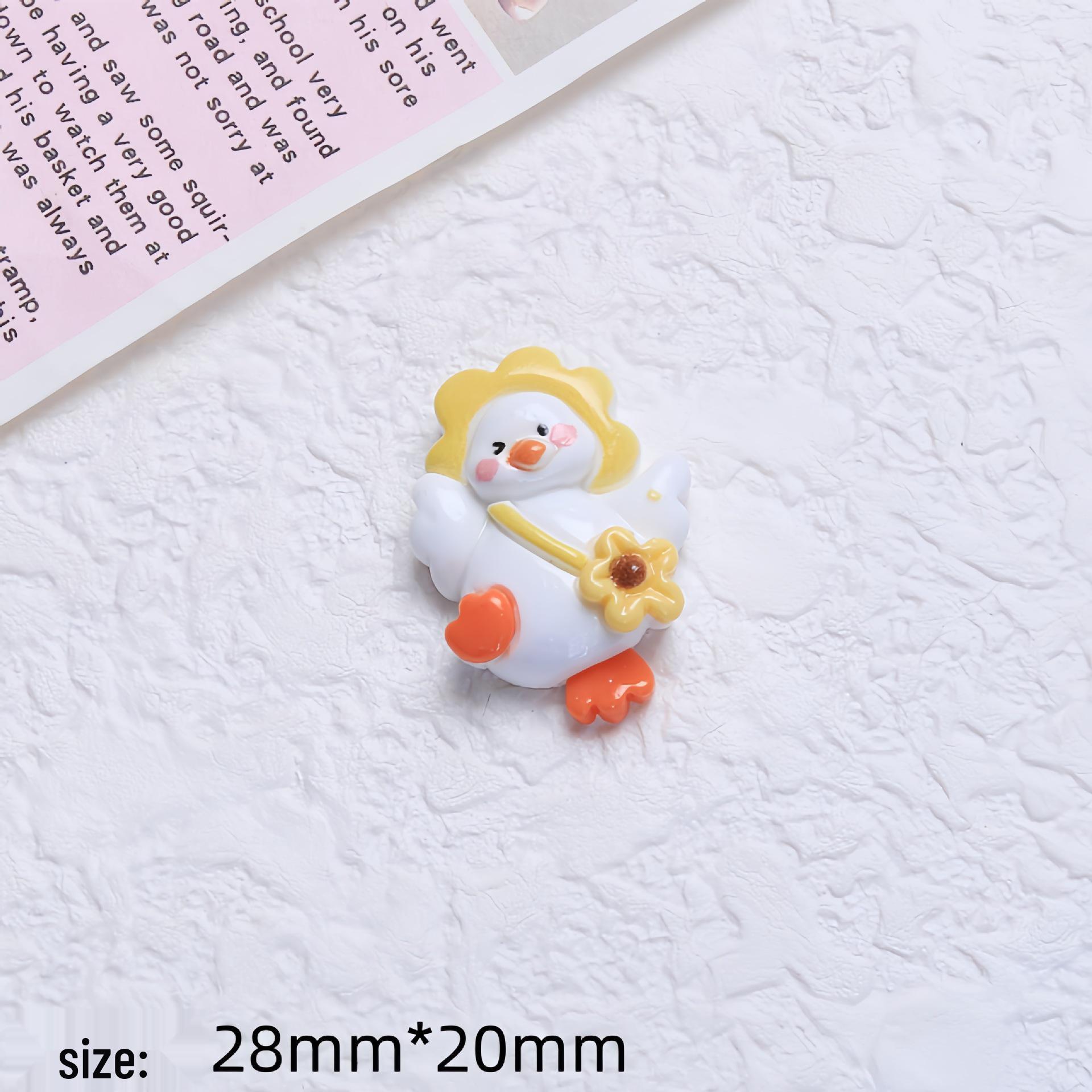 

Украшения для кроксов в виде уток из смолы ручной работы - Мультяшные весенние аксессуары для DIY с кремом-клеем