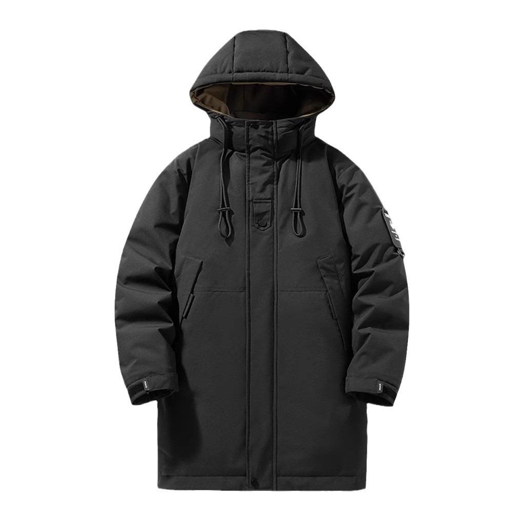Padded Clothes Men's Medium and Long Military Coats Winter Thickened Cold-proof Padded Jackets Over the Knee Northeast Large Padded Jackets Tide