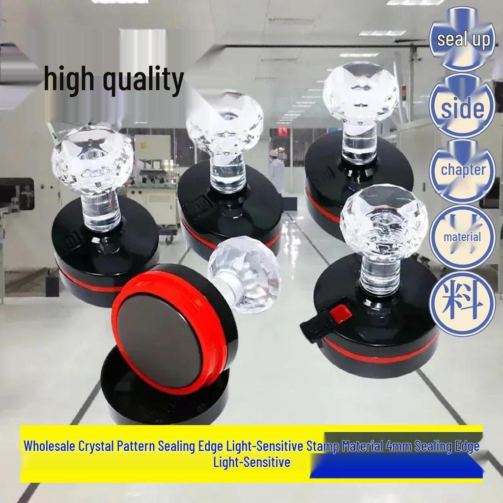 High-Quality Photosensitive Rectangular Edge Sealing Stamp with 4mm Thin Pad