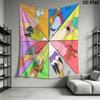 Digimon Heroes Epic Battles Await Tapestry Fashion Print Background Cloth Wall Covering Decoration Atmospheric Background Cloth Home Decor