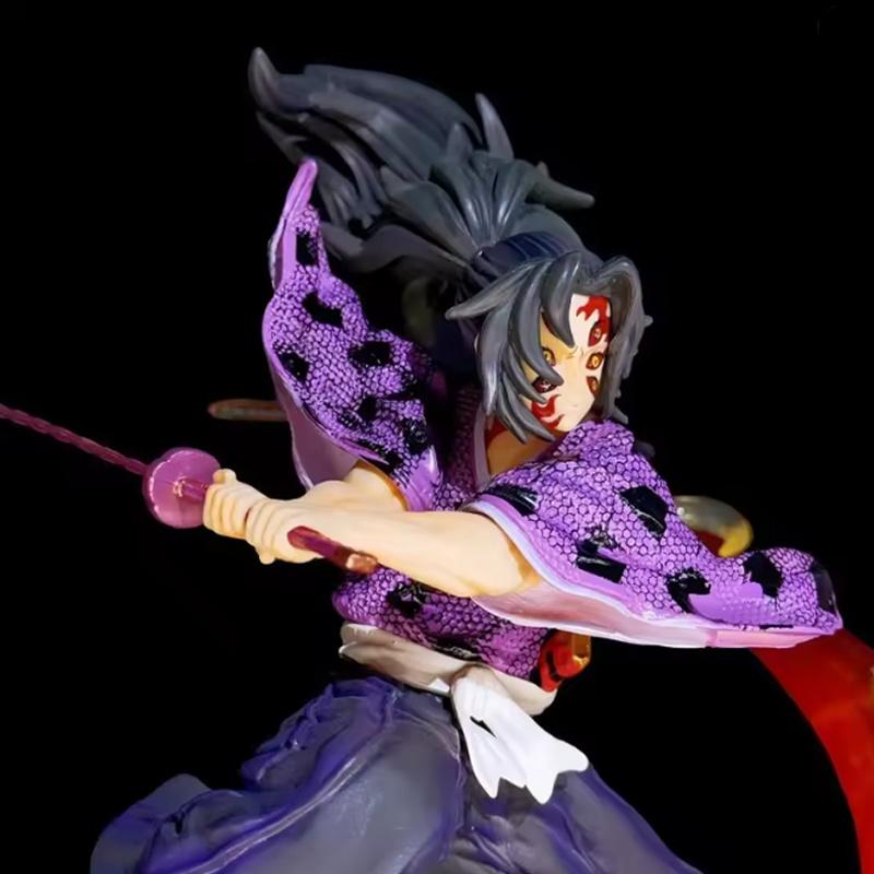 Demon Slayer Kokushibo 28Cm Anime Action Figure Model Statue Attack Posture Collection Desktop Decoration Toy Gift