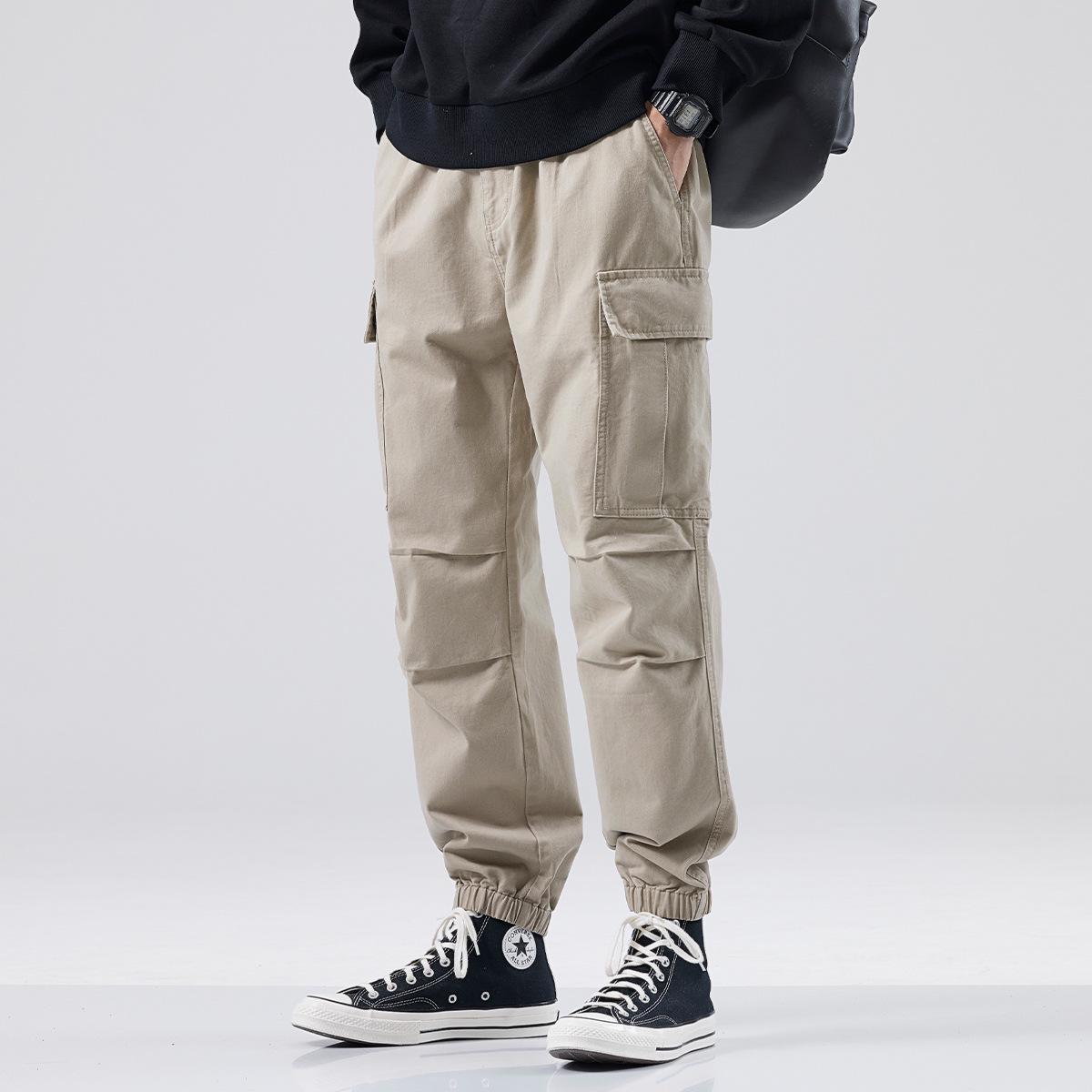 

Мужские модные повседневные брюки в стиле ретро со свободными манжетами - комбинезон из толстого бархата на осень/зиму 2XL (166-185 lbs)