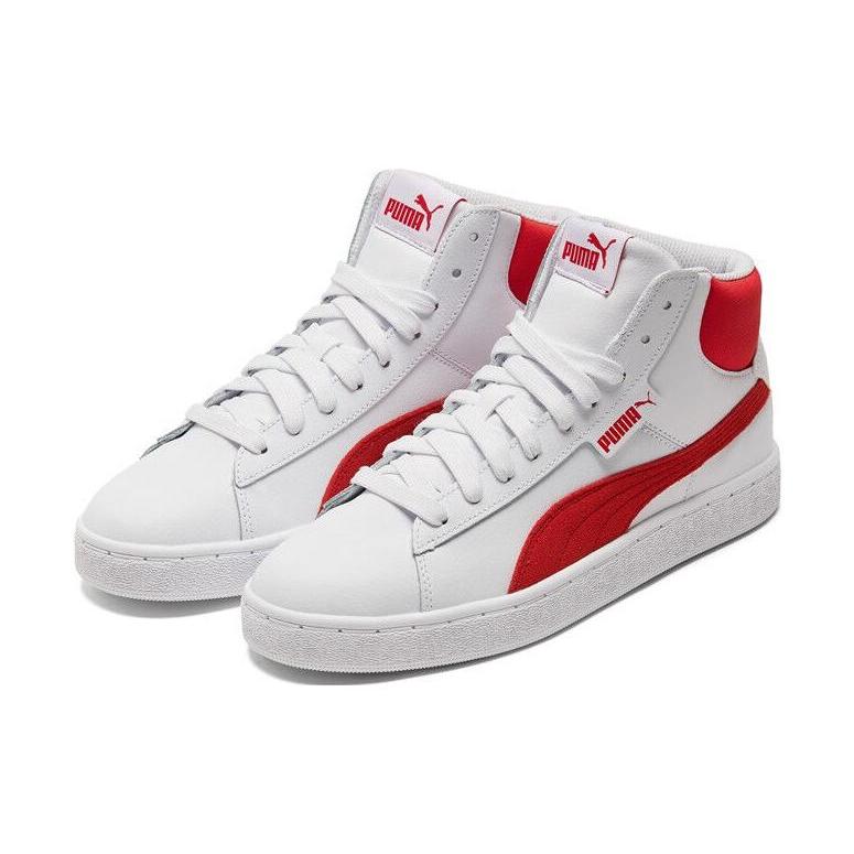 New PUMA Waterproof And Wear resistant High Top Skateboard Shoes Unisex Bright Red 359169-11