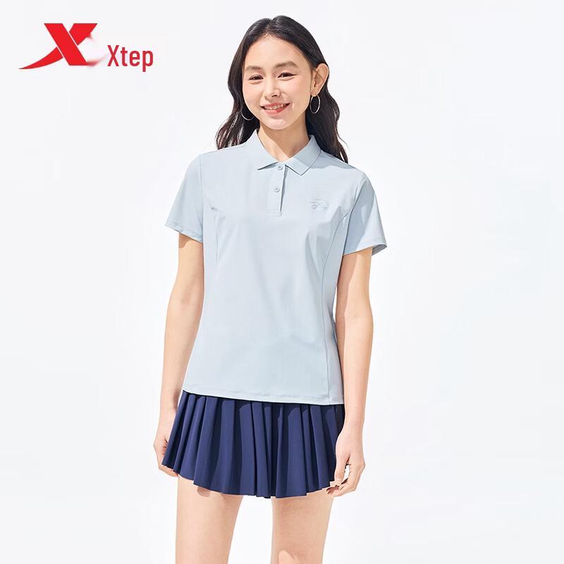 Xtep Women s Quick-Dry UV Protection Polo T-Shirt M