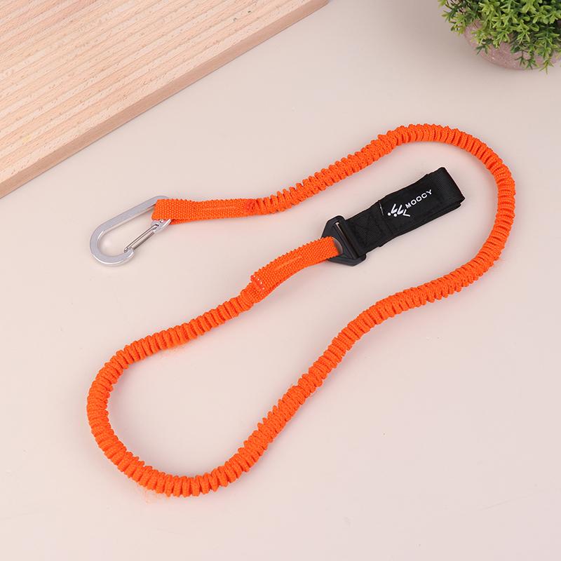 Elastic Kayak Paddle Leash Adjustable Pole Coiled Lanyard Cord Rowing Boat Accessories