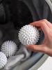2\4\6PCS TPR Anti Winding Laundry Ball Circular Pure White Magic Cleaning Drum Washing Machine For Dirt Removal And Knotting