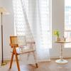 Finished Curtains Tufted Pure White Living Room Bay Window No Punching Through Rod Curtain Chic Gauze Curtain