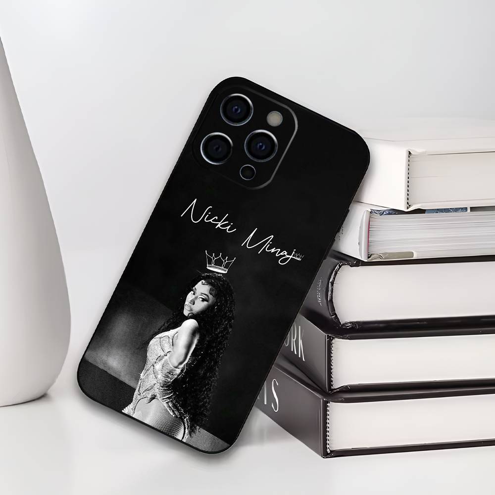 Friday N-Nicki M-Minaj Phone Case For iPhone 17,16,15,14,13,12,11 Plus,Pro Max,XS,Soft Black Cover