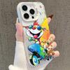 Custom Graffiti Silver Phone Case for iPhone 13/14 Pro, 15 Pro Max, 16 Pro, 17