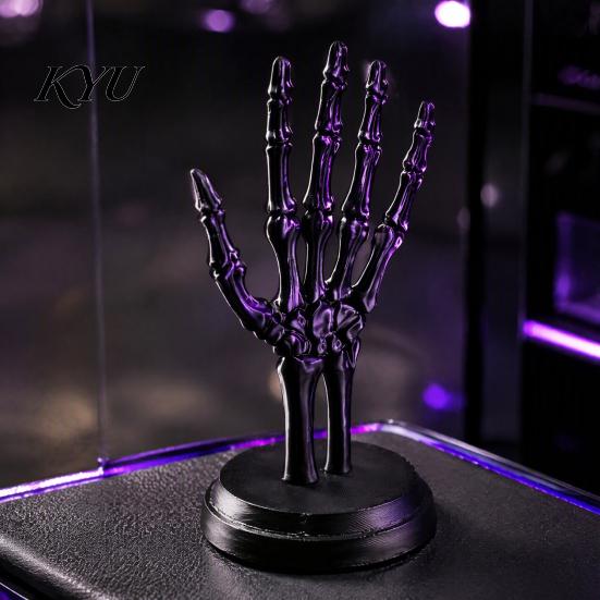 Skeleton Hand Decor Gothic Skull Jewelry Rack, 3D Print Ornament Stand Decorative Ring Tray with Stable Base, Rings And Bracelets Organizer