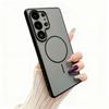 Fine Ring Magnetic Suction Samsung S26ultra Mobile Phone Case Is Suitable for S25plus Two-color Skin Feeling S22us23/s24.