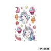 Cartoon Kids Dinosaur Mermaid Fruit Flower Animal Robot Finger Arm Tattoo Sticker