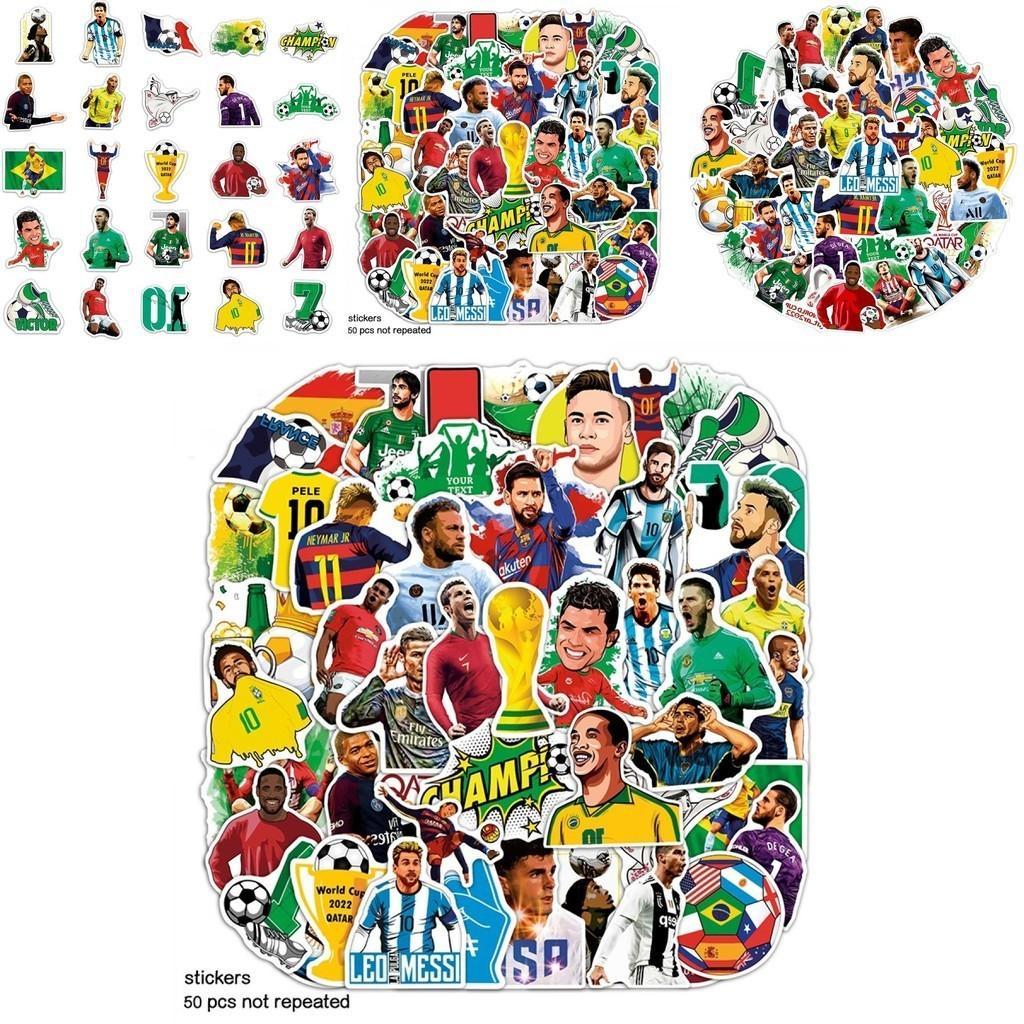 The Fifa World Cup Qatar Stickers For Laptop Skateboard Guitar 50pcs Waterproof Pvc Cute Cool