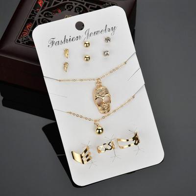 6 pares moda simple cristal estrellas de mar Zarcillos Aretes Luna Corazón Joyería
