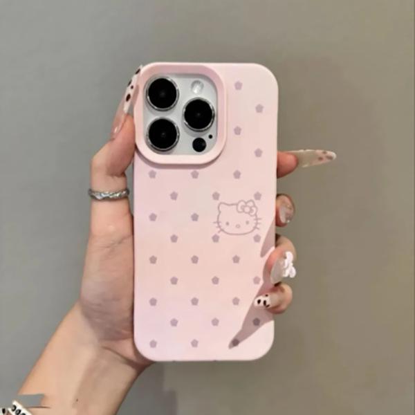 

Hello Kitty Pudding Dog Case for iPhone: Fits 17 Pro Max, 16, 15 Pro, 14 Plus, 11; Simple Mochi Shell Design for Couples iPhone 13 Pro