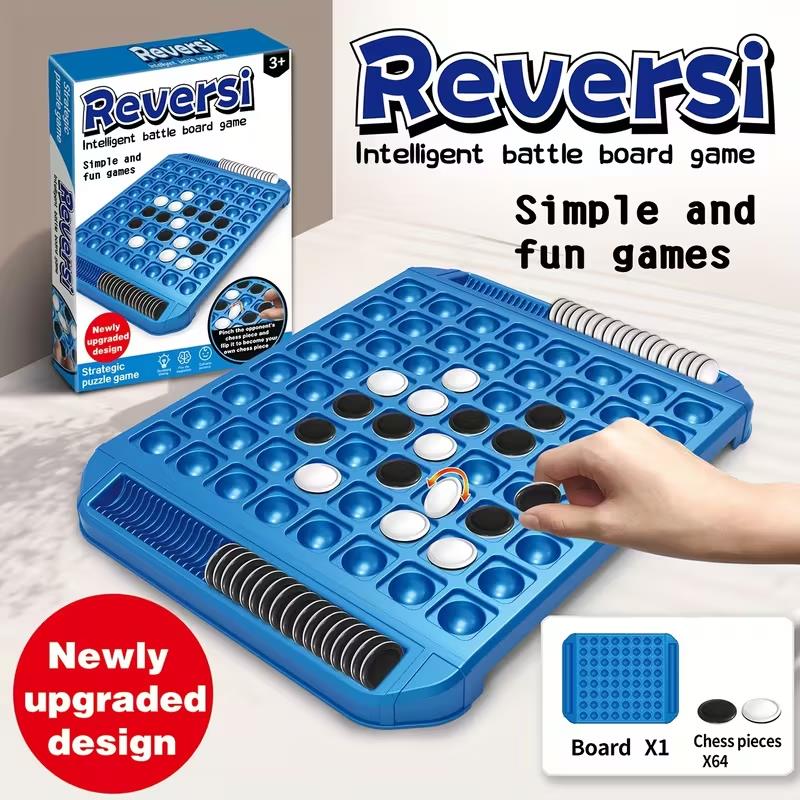 Игра Отелло Реверси – Портативная Стратегическая Настольная Игра С Местом Для Хранения Фишек, Веселая Семейная Игра Для Детей И Взрослых