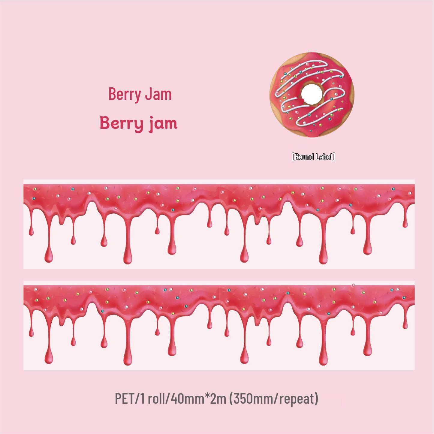 RetroStory Cream Series Donut Cake Fun Tape Pendant
