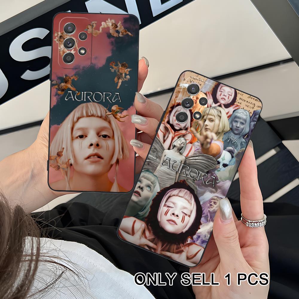 Aurora Aksnes Matte TPU Mobile Phone Case for Samsung Galaxy A56 55 54 53 52 51 36 35 34 23 16 15 5G Colorful Cover
