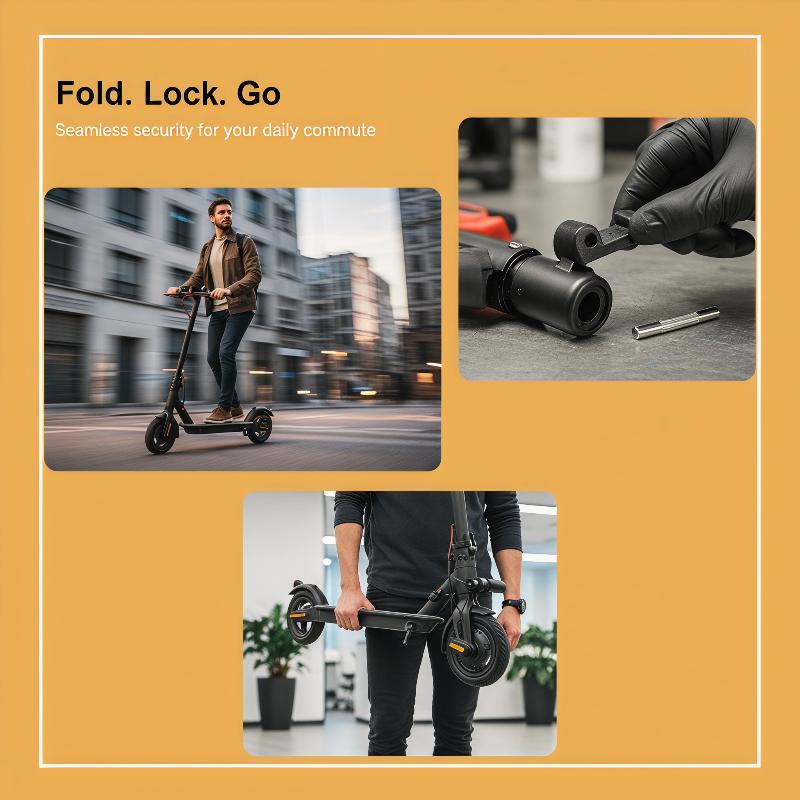 Electric Scooter Folding Hook Buckle Latch Axle Compatible with M365 Pro Durable High Strength Repair Spare Parts for Users