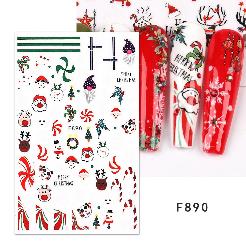 Nail Art Stickers Autumn Thanksgiving Maple Leaf Harvest Mushroom Hazelnut Honey Yellow Leaf Nail Stickers