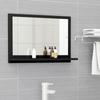 Day and Night - Day and Night Bathroom Mirror Plywood Black 60x10.5x37 Cm