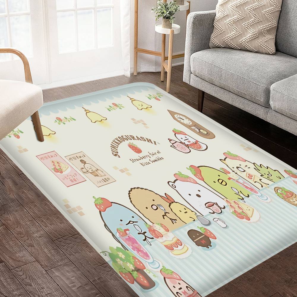 Japan S-Sumikkogurashi Cute Floor Mat INS Style Soft Bedroom Floor House Laundry Room Mat Anti-skid Household Carpets
