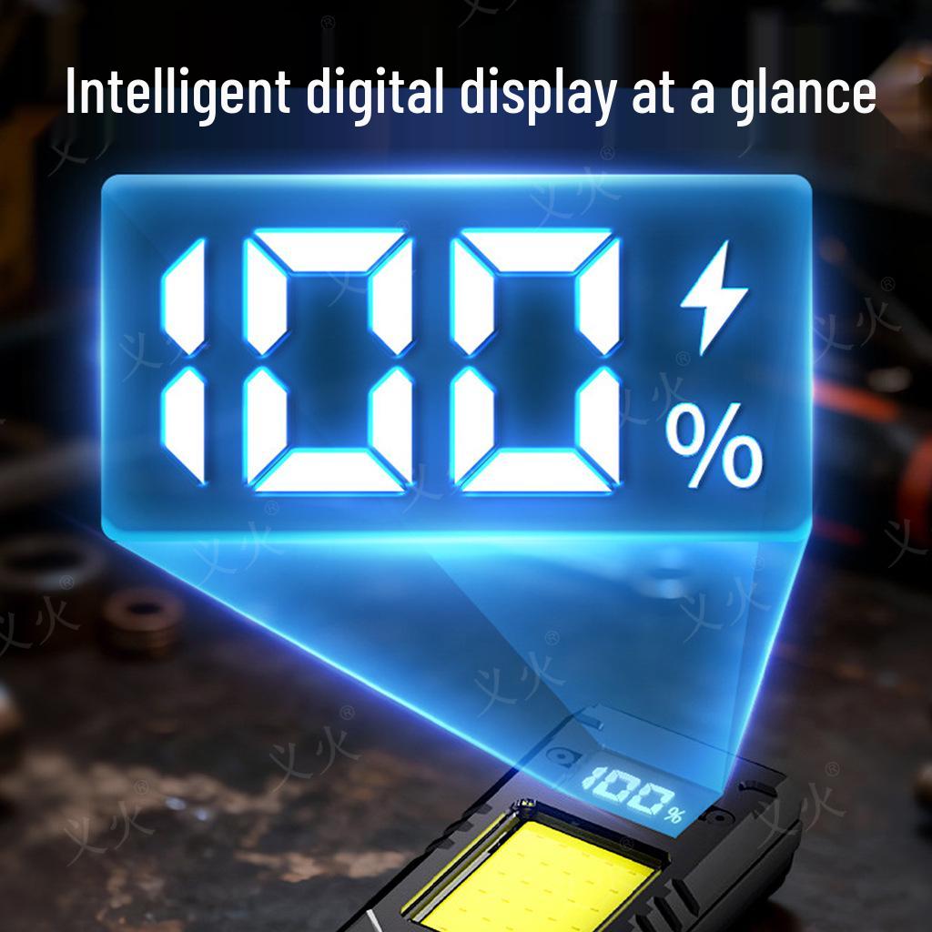 2026 EDC Tactical LED Flashlight with Display, Pen Clip, Magnetic Base - Super Bright, Multi-functional Outdoor Emergency Light