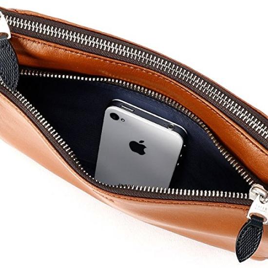 Cowhide Leather Clutch Shoulder Bag for Men [TAKEO KIKUCHI] No.737111 (Black)
