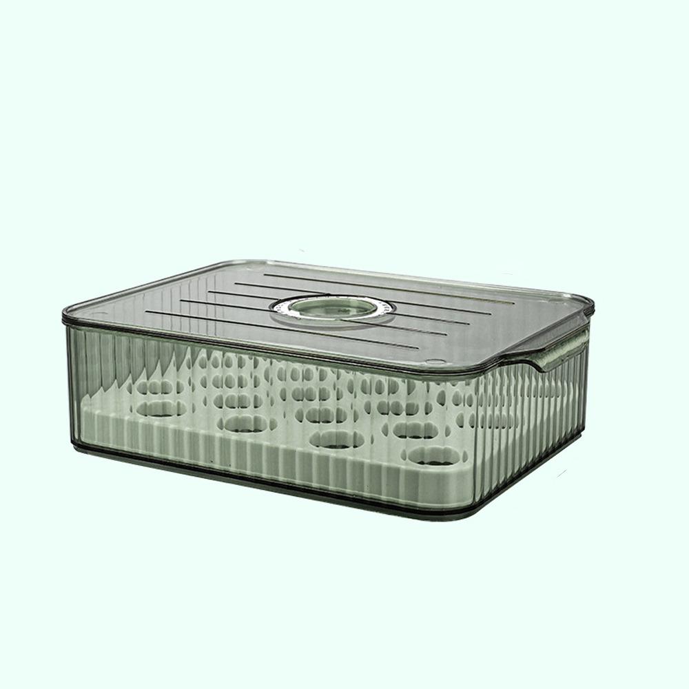 

Пищевой контейнер для хранения в холодильнике, прозрачный, штабелируемый, для хранения продуктов, с таймером свежести, пластиковый кухонный органайзер для кемпинга