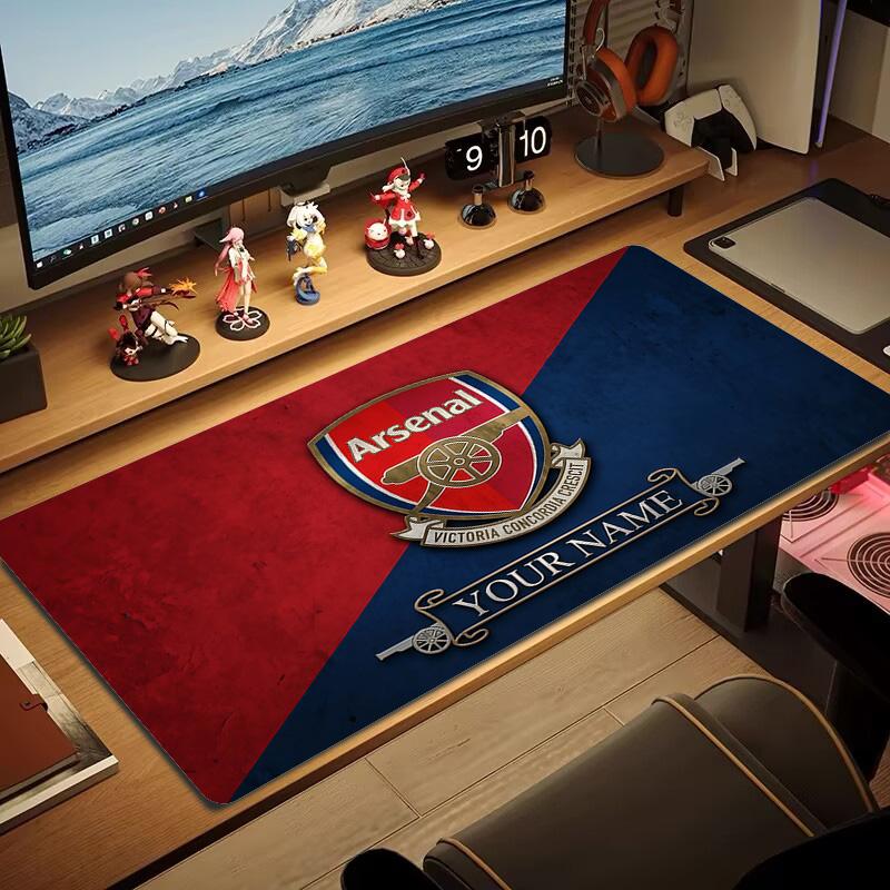 Tlač Futbalového klubu Arsenal Vankúš Protišmyková Podložka pod Notebook Tablet Veľká Podložka pod Myš XXL Podložka Mini PC Podložka na Hranie S uzamknutým okrajom