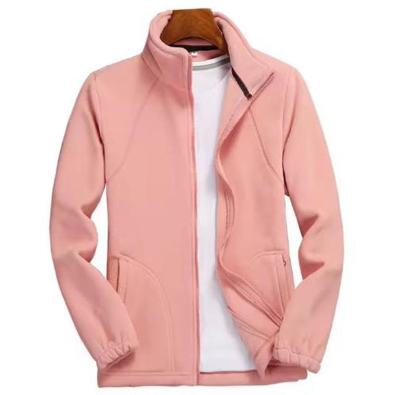 Autumn Winter Women Fleece Zip Up Sweatshirts Long Sleeve Warm Polar Fleece Coat