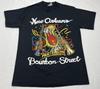 New 1980s Vintage Single Classic Stitch Street Jazz Marday-G New Orleans Tee Black Unisex All Size T Shirt and Kids T-Shirt S-5XL