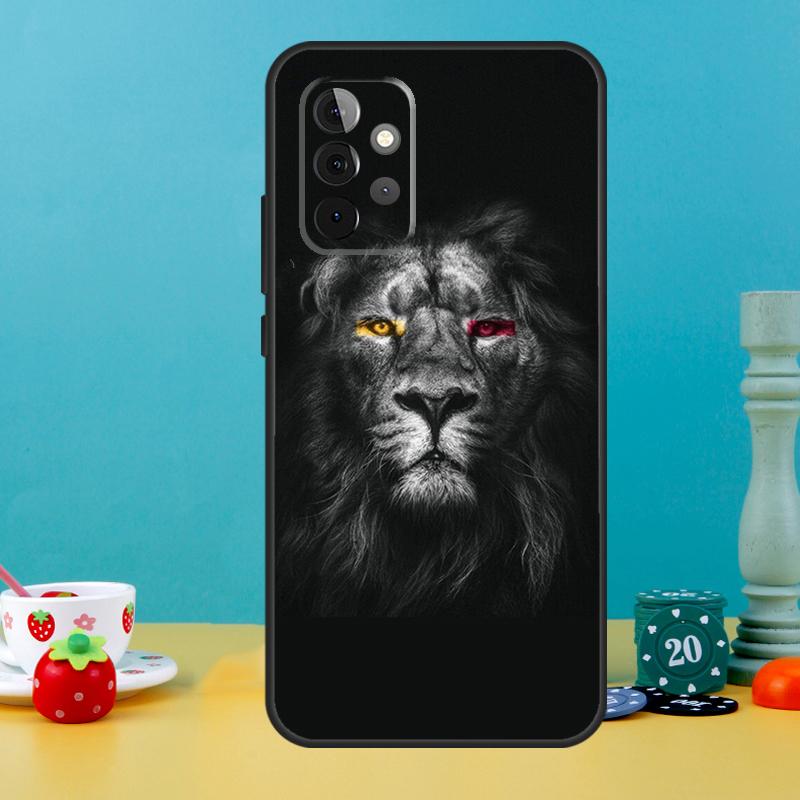 Lion Animal Case For Samsung Galaxy A25 A54 A34 A14 A52 A32 A12 A13 A33 A53 A15 A16 A36 A56 A26 A05 A35 A55