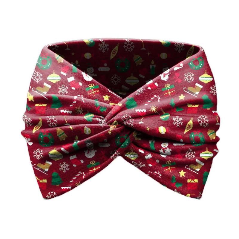 Fashion Cross Elastic Headband Sweat-absorbing Face-washing Headscarf European and American Hair Accessories Sports Headband