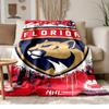 Florida Panthers Soft and comfortable flannel Suitable for sofas living rooms outdoor camping travel and also makes a great anniversary gif