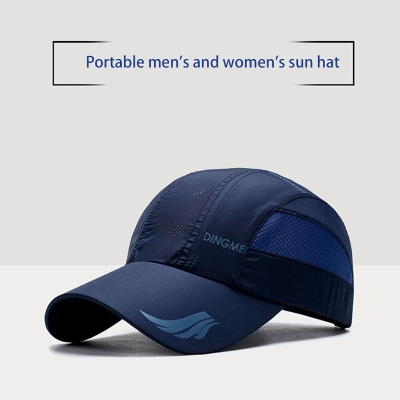 Thin Mesh Hat Breathable Visor Hat Sport Baseball Hat for Women Man Quick Drying Sun Protective Hat Spring Fishing Hat