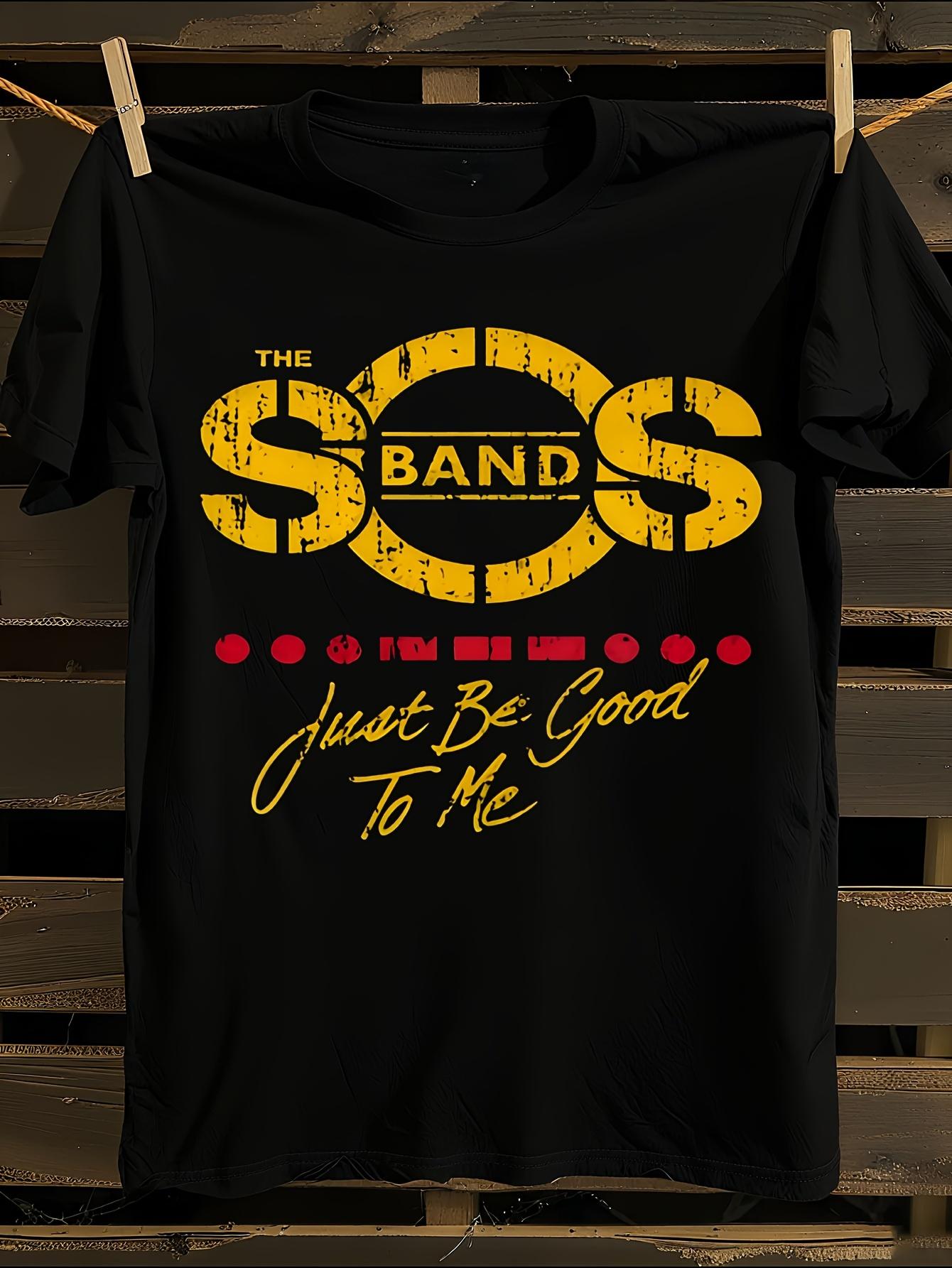 Футболка SOS Band Just Be Good to Me с винтажным логотипом L