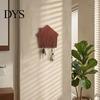 No Damage Wall Mounted Hooks Wood House Shape Storage Hook, Strong Traceless Adhesive Decorative Key Holder for Entryway American Style Hanger