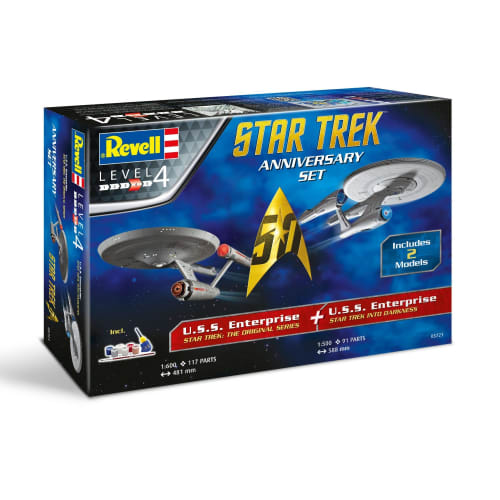 GR05721 Star Trek U.S.S. Enterprise & Latest Movie 50th Anniversary Set