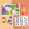 Wooden Honeycomb Jigsaw Puzzle: Interactive Educational Toy for Children