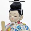 Hina Wooden Doll by Kotohoki Single Doll with Round Doll, Kanna, Tray, Natural, KTH-3201A2