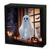 Halloween Ghost Night Light Painting Photo Frame 3D Flame Horror