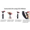 CO2 Inflator for Bike Tires with Cartridge Storage Canister for Presta & Schrader Bicycle Tire Pump No CO2 Cartridges Included